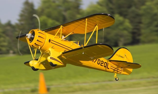 RocHobby Waco Yellow 1030mm Wingspan Biplane RC Airplane PNP