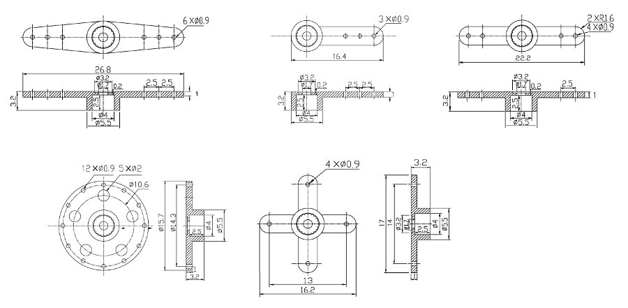 Inservos 7.4V 4.2kg Metal Gear Micro Servo D0576HT-HV