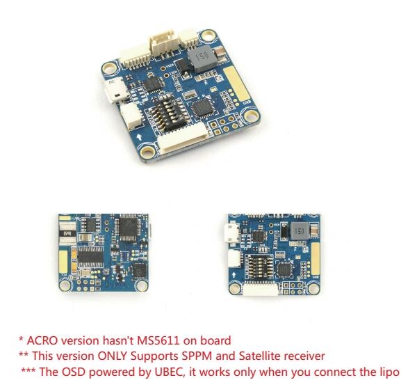 OZE32 AIO 6DOF Flight Controller with Integrated OSD Current Sensor