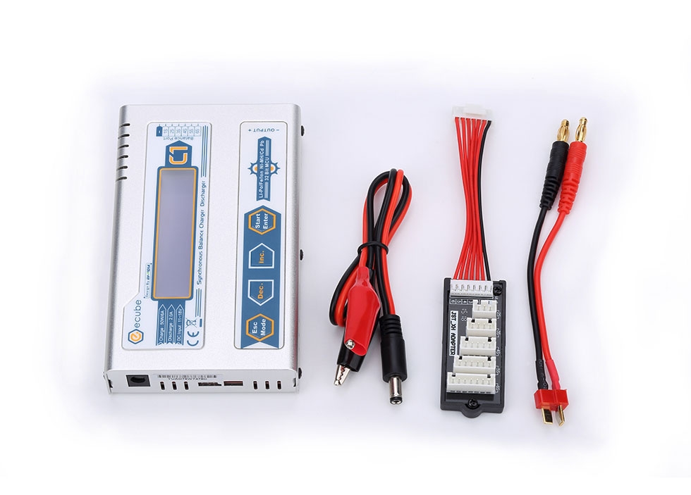 EV-Peak C1 50W 6A DC Balance Charger for LiPo LiIon LiFe NiCd NiMH Battery