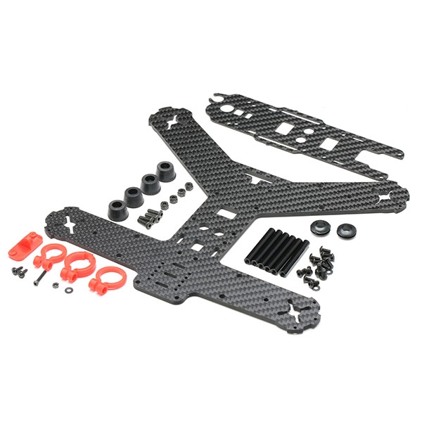 Kingkong 210GT Lite 210MM Carbon Fiber FPV Racing Frame w/ 3 Universal Camera Lens Adjustable Holder