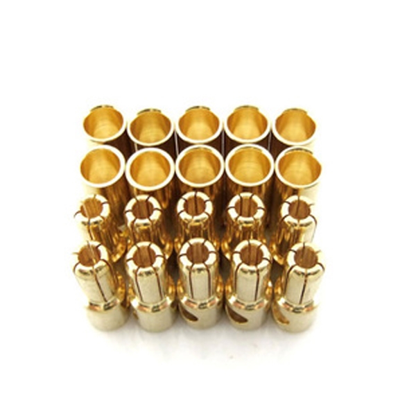 10 Pairs 5.5mm Gold Plated Banana Plugs Connector