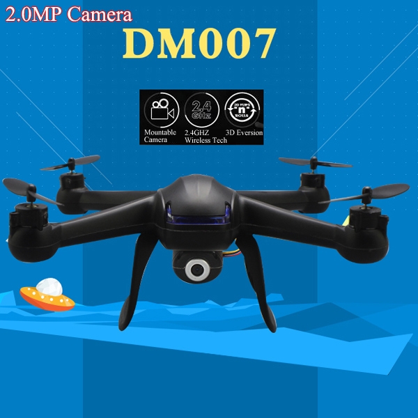 DM007 2.4G 4CH 6 Axis RC Quadcopter With 2MP Camera RTF