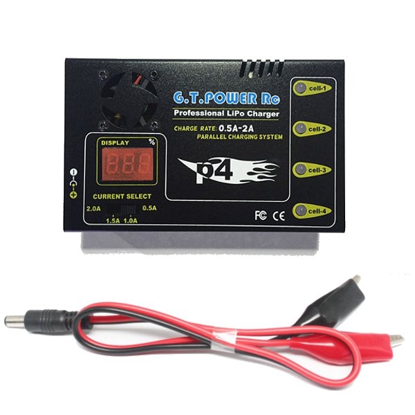 G.T.Power P4 Professional LiPo Battery Charger Parallel Charging System