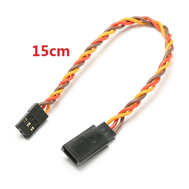  10pcs 22AWG 60core Futaba JR Anti-interference Servo Extension Cable 