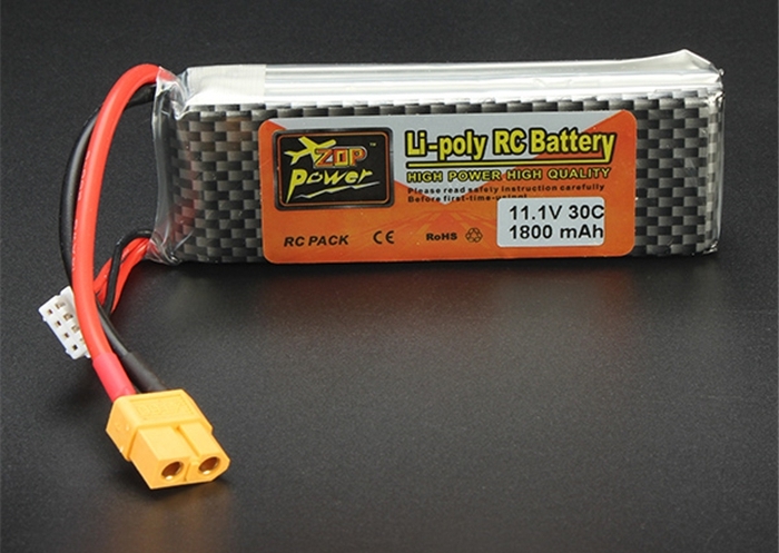 ZOP Power 11.1V 1800mAh 30C Lipo  Battery T Plug XT60 Plug