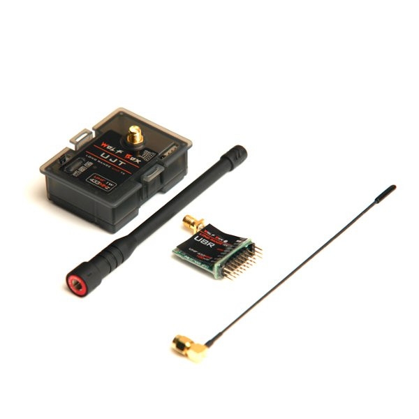 Wolfbox 1000mW 1W 433MHz UHF Transmitter Tx & 100mW Receiver Rx Compatible with X9D X12S 9XR TH9X