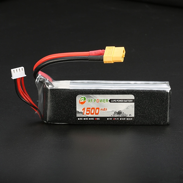 XF Power 11.1V 1500MAH 3S 60C Lipo Battery XT60 Plug