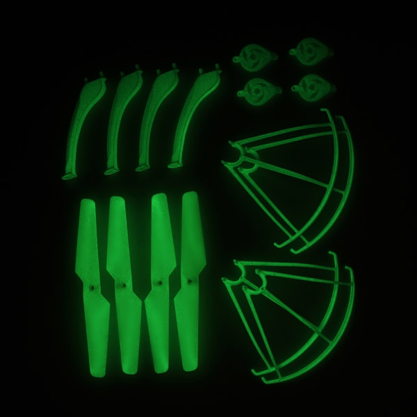 Syma X5SC X5SW RC Quadcopter Spare Parts Set Fluorescent Propeller+Protector+Landing Skid+Motor+Batt