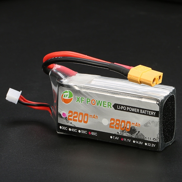 XF Power 11.1V 2200mah 3S 60C Lipo Battery XT60 Plug