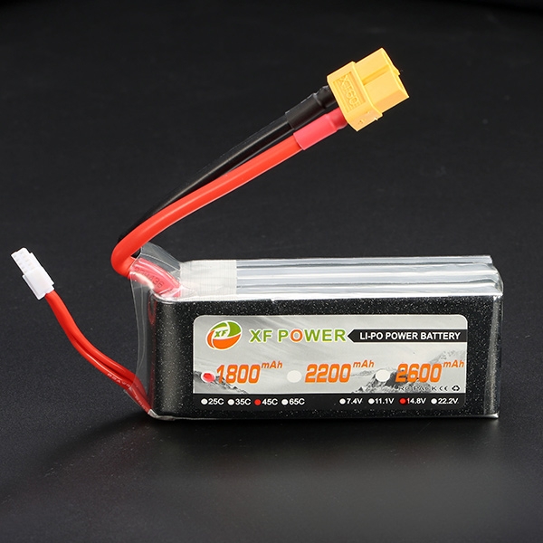 XF Power 14.8V 1800MAH 4S 45C Lipo Battery XT60 Plug