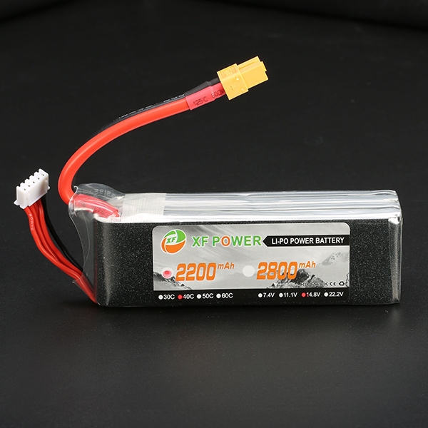XF Power 14.8V 2200mah 4S 40C Lipo Battery XT60 Plug