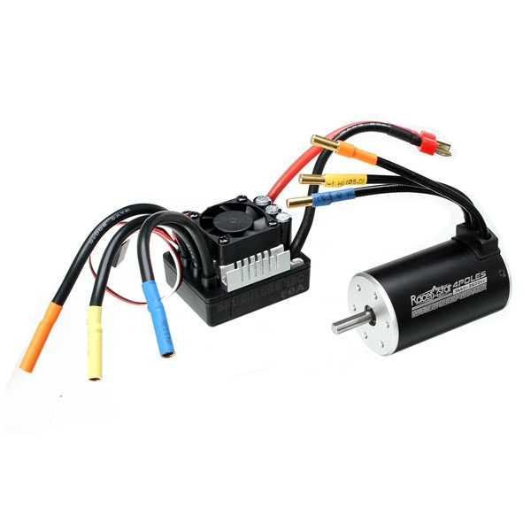 Racerstar 3660 Brushless Waterproof Sensorless Motor 80A ESC For 1/8 1/10 Short Course Rally Car