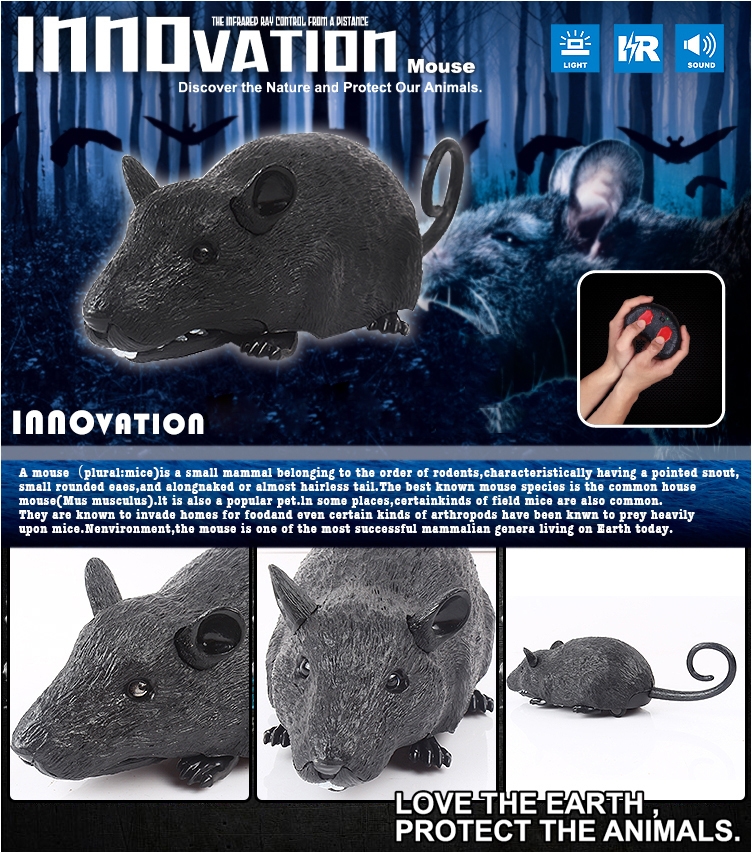 Infrared Remote Control Mouse Electric Simulation RC Mouse Toy