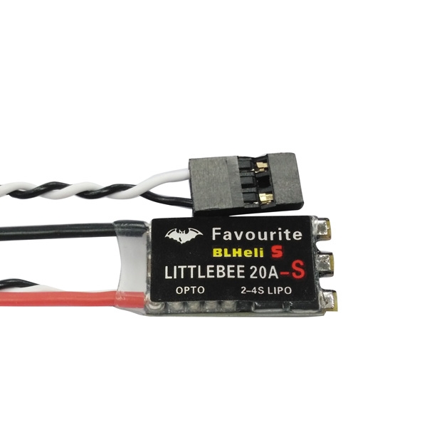 Favourite FVT LittleBee 20A-S ESC BLHeli_S OPTO 2-4S Supports Mulitshot OneShot125 Oneshot42 