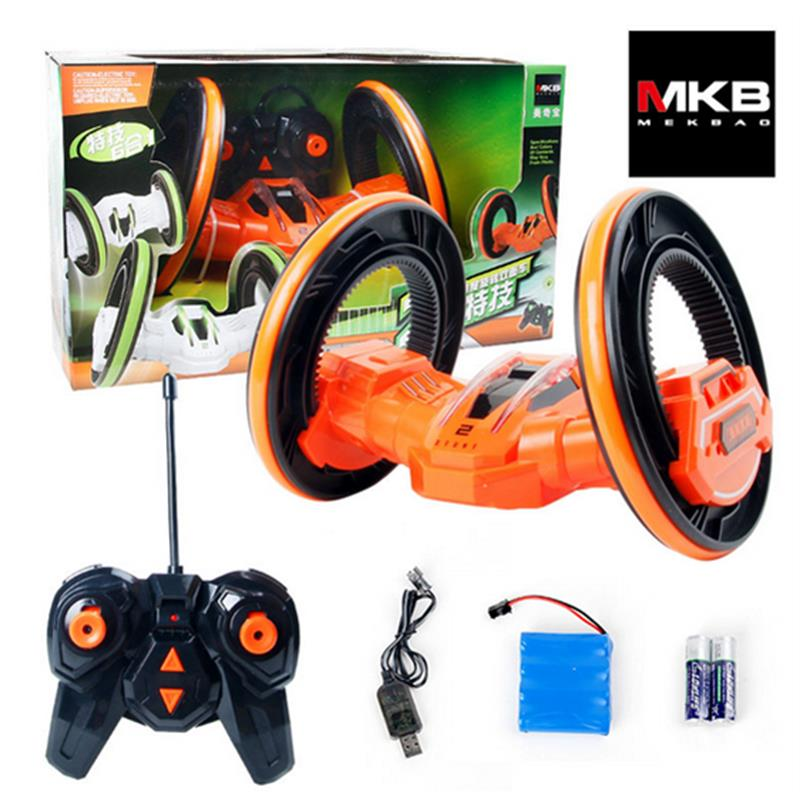 MKB RC LED High-speed Space Stunt Car Anti-wrestling 360 Degree Rotating Rolling 4 Wheel Vehicles 