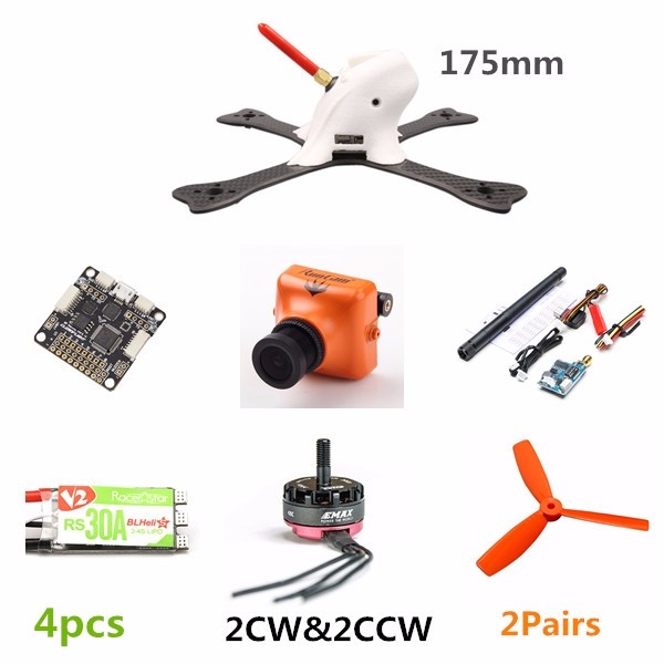 BG175/195/230 Frame Kit Combo w/ F3 6 DOF Emax RS2205 Motor RS30A ESC TS5823S 200mw Transmitter 