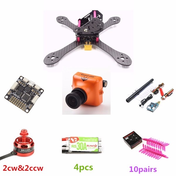 BG195 195mm Frame Kit Combo w/ F3 6 DOF Racerstar BR2205 Motor RS30A ESC Runcam Swift Camera