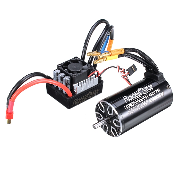 Racerstar 4076 Brushless Waterproof Sensorless Motor 2000KV 120A ESC For 1/8 Cars RC Car Parts