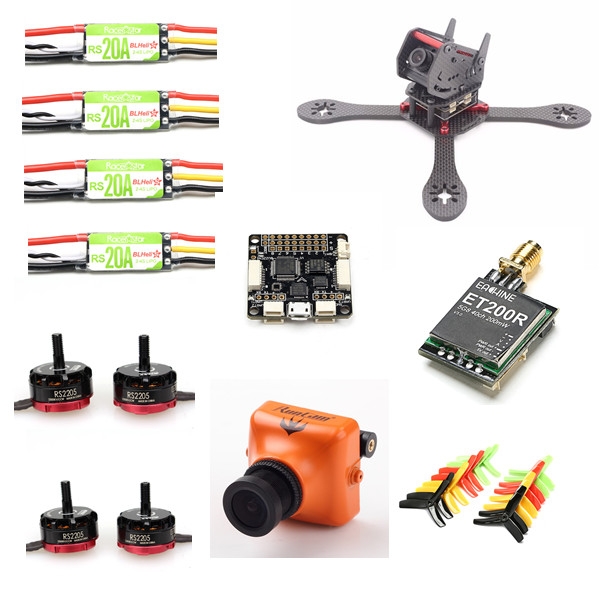 BG BG-170 170mm Frame FPV Set with F3 6 DOF Emax RS2205 Motor RS20A ESC Kingkong4045 Propeller