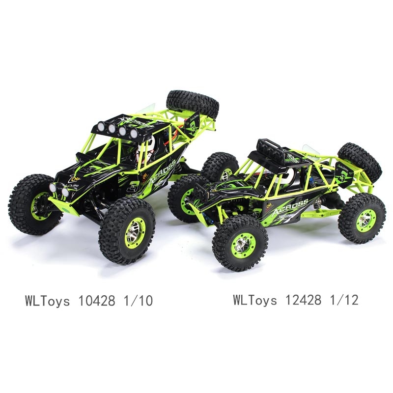 WLtoys 10428 1/10 2.4G 4WD RC Monster Crawler RC Car with LED Light