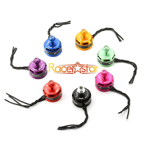 4X Racerstar Racing Edition 2205 BR2205 2600KV 2-4S Brushless Motor Green For 210 X220 250 280