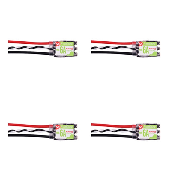 4 PCS Racerstar RS6A V2 BB2 Blheli_S 6A 1-2S Brushless ESC 18*11mm for FPV Racer 