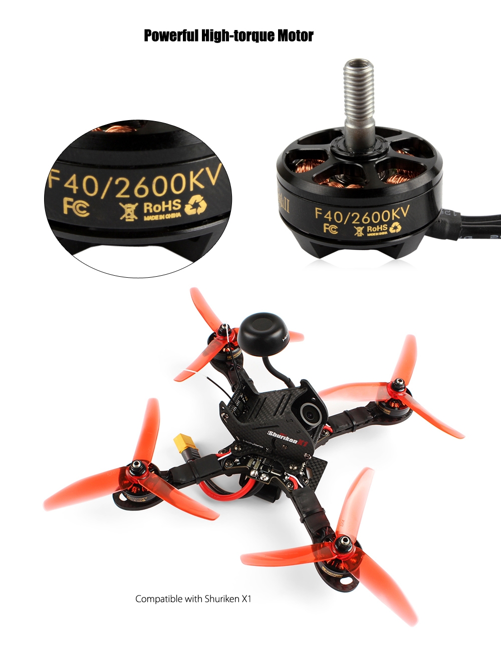 Original Holybro T-MOTOR 2305 2600KV CW Brushless Motor