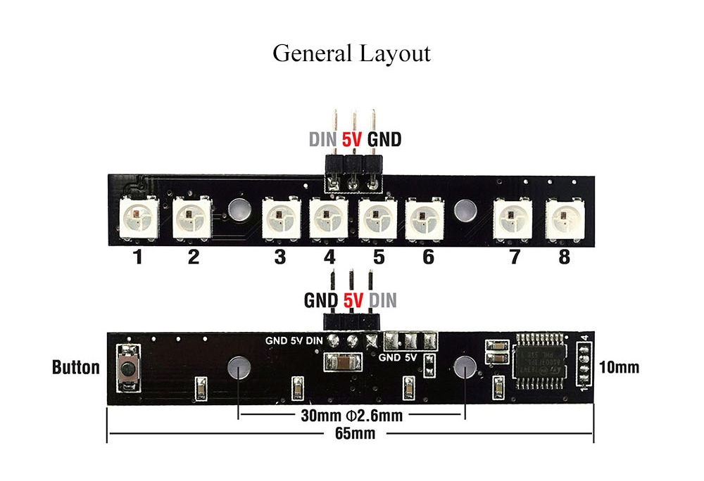 Matek Systems WS2812B RGB5050 LED Board