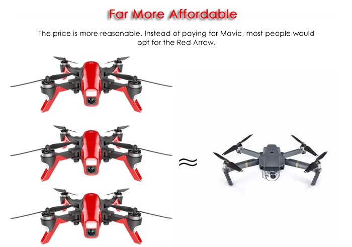 SMD Red Arrow 250mm Smart FPV Racing Drone - RTF