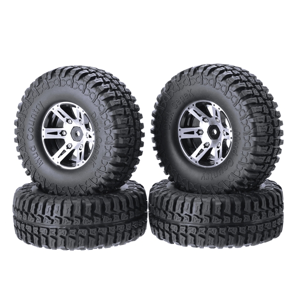 AUSTAR 4PCS 1.9Aluminum Alloy Tyre 12mm Hex For Climbing Car 