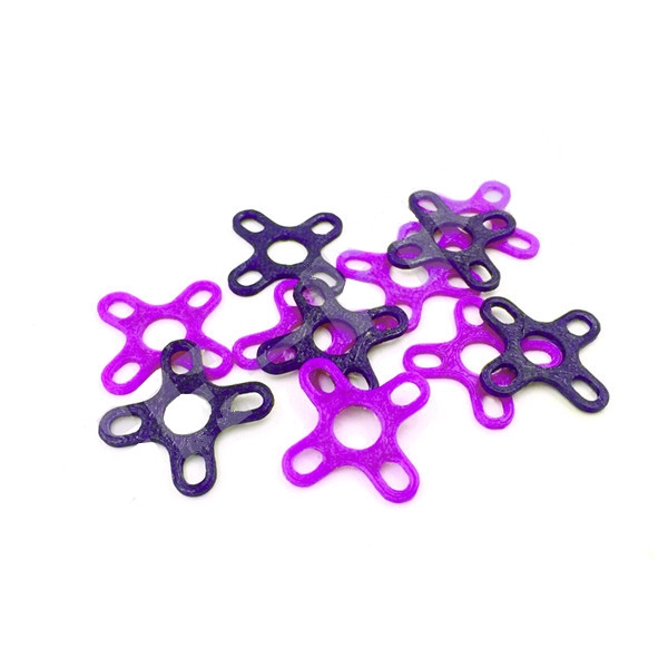 4 PCS 3D Printed TPU Anti-vibration Pad in for 22xx Series Motor Black Purple