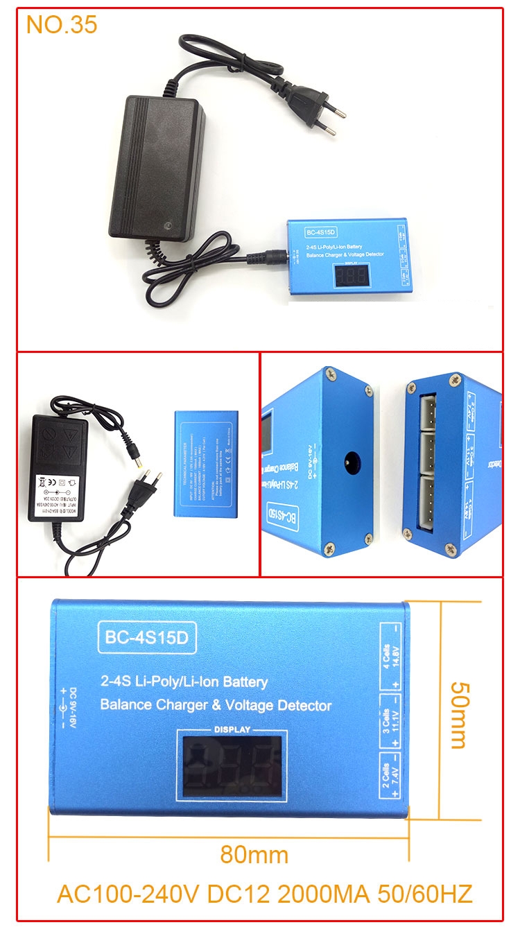 WLtoys V950 RC Helicopter Part DC 2-4S 3A Li-poly/Li-ion Battery Charger