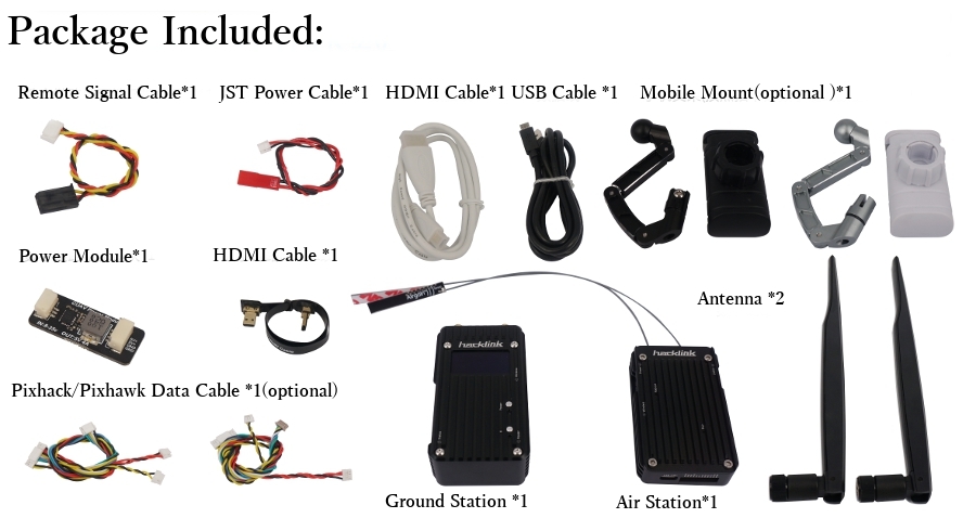 CUAV HACK LINK 2.4G UAV Digital Link System HDMI PPM Mavlink Data Transmission For PIXHACK PIXHAWK