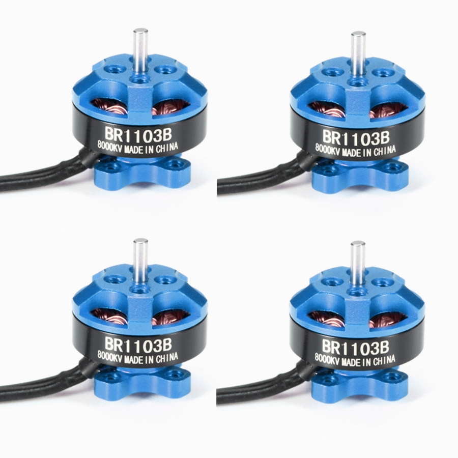 4X Racerstar Racing Edition 1103 BR1103B 8000KV 1-3S Brushless Motor Dark Blue For 50 80 100 Frame