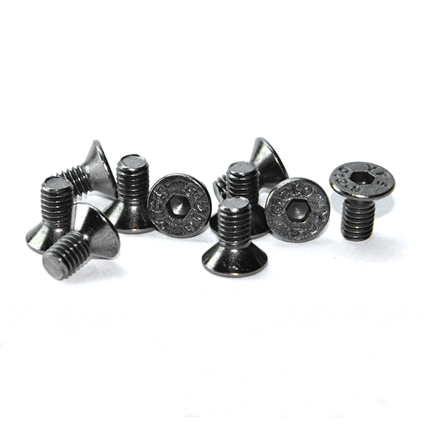 YFS Grade 12.9 M2*6 Hexagon Socket Head Cap Screw Countersunk Bolt Black Nickel Plating