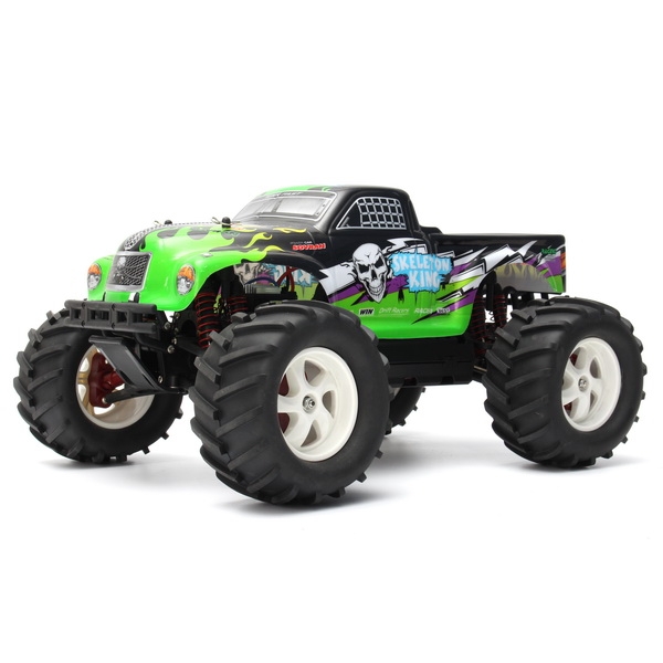 Pineal Model 1/8 2.4G Skelton King SG-801 Brushed Monster Truck Surpass Speed RC Car