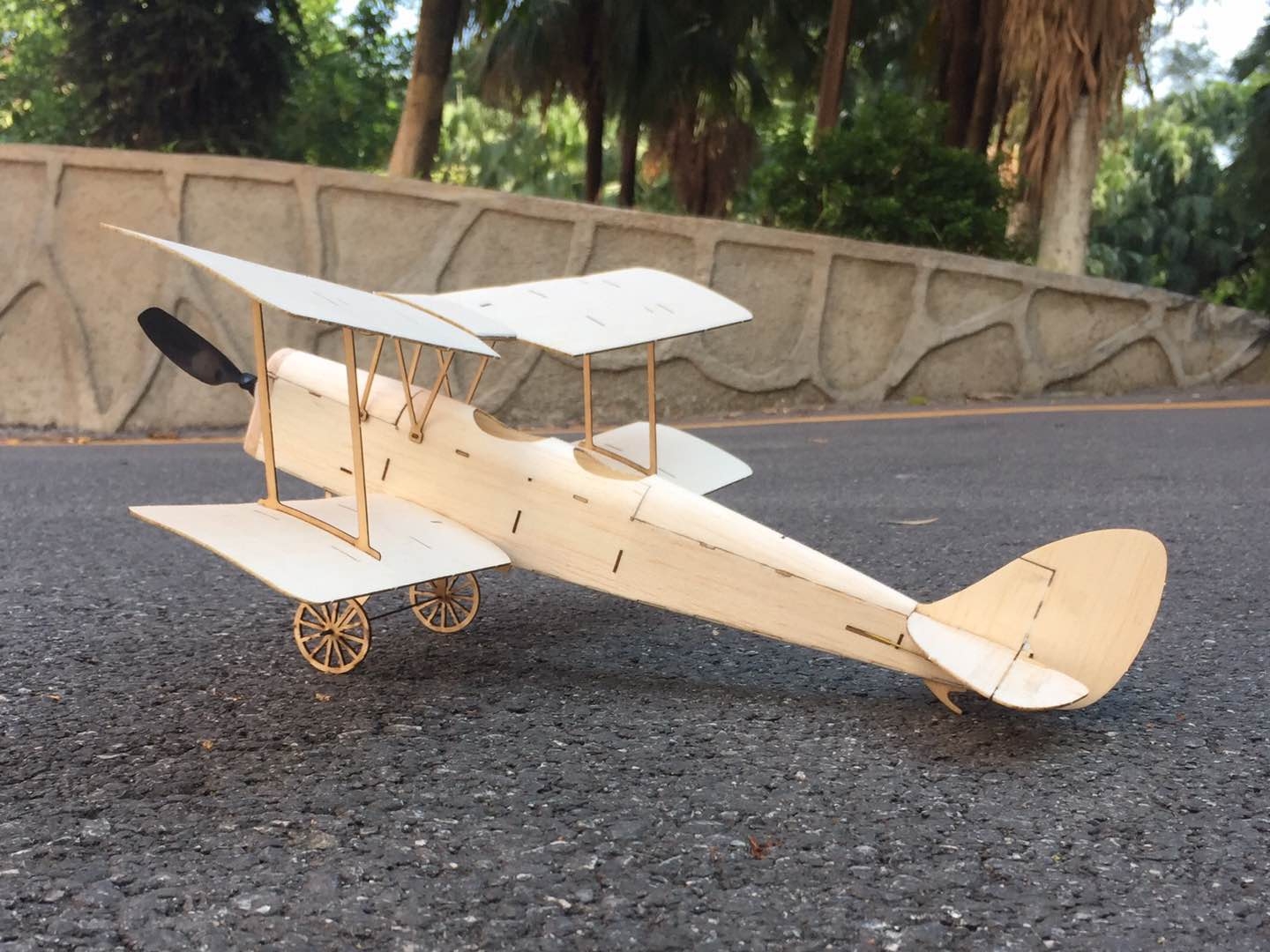 MinimumRC Tiger Moth Biplane 400mm Wingspan Balsa Wood Laser Cut RC Airplane KIT