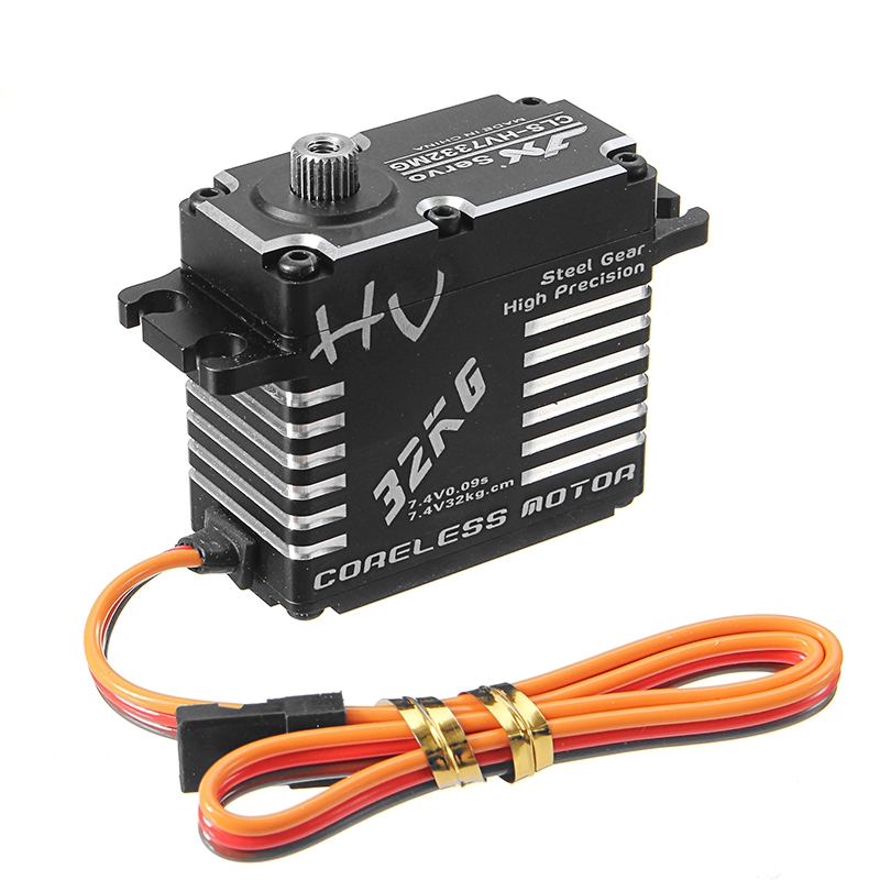 JX CLS-HV7332MG 32KGHV High Precision Steel Gear Full CNC Aluminium Shell Digital Coreless Servo