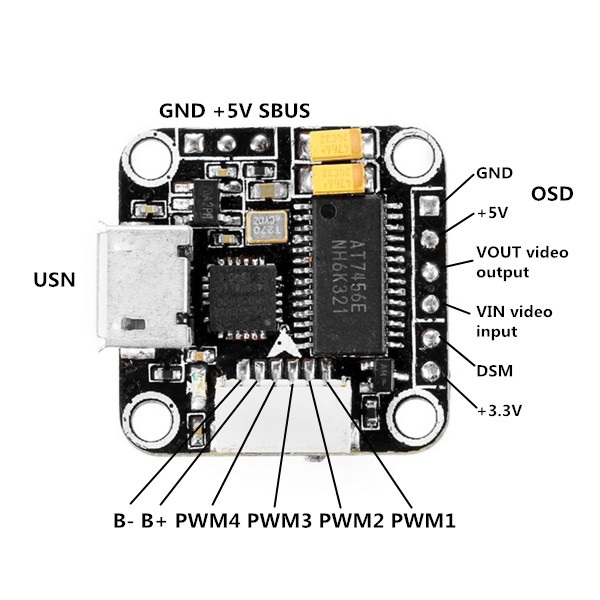 Super_S 16*16mm Betaflight STM32F4 F4 Flight Controller Integrated with OSD BEC