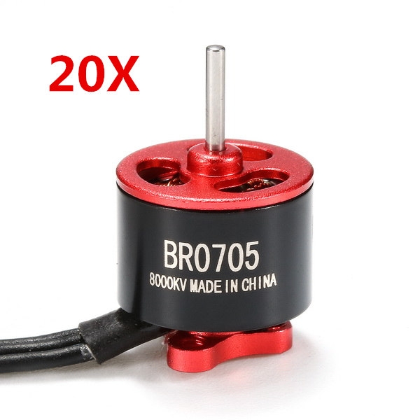 20X Racerstar Racing Edition 0705 BR0705 8000KV 1-2S Brushless Motor For 60/80/100mm FPV Racer 2.5g