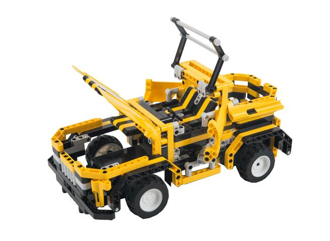 Funny Two Modes Pullback Building Blocks Cars Model Toys With Remote Controller Kids Gift