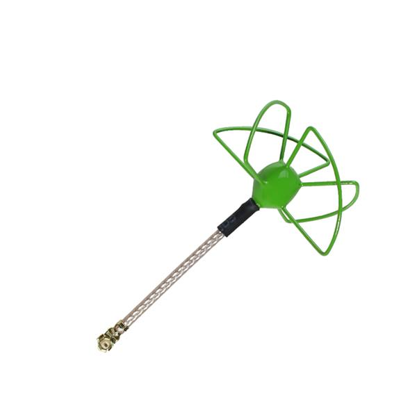 FuriousFPV STUBBY 37mm 5.8Ghz U.FL LHCP/RHCP Circular Antenna Green