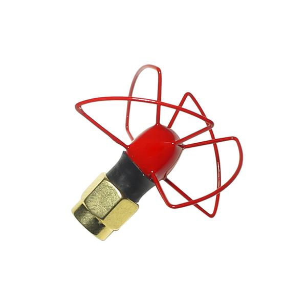 FuriousFPV 5.8Ghz 1.7dBi Omnidirectional FPV Antenna Black/Red RHCP/LHCP SMA Male