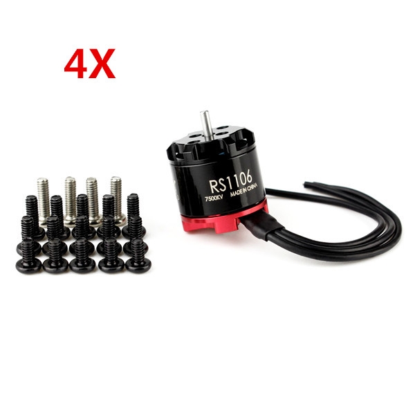 4X EMAX RS1106 6000KV Micro Brushless Motor CW Thread for FPV Racer