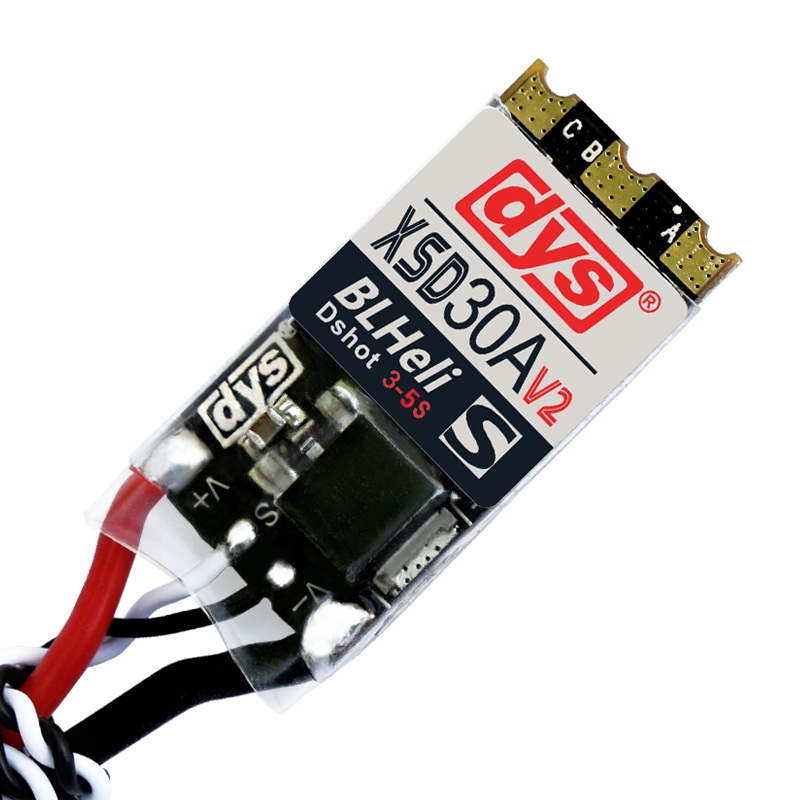 4X DYS XSD 30A 3-5S ESC V2 BLHeli_S Supports Dshot600 Dshot300 For High KV Motors