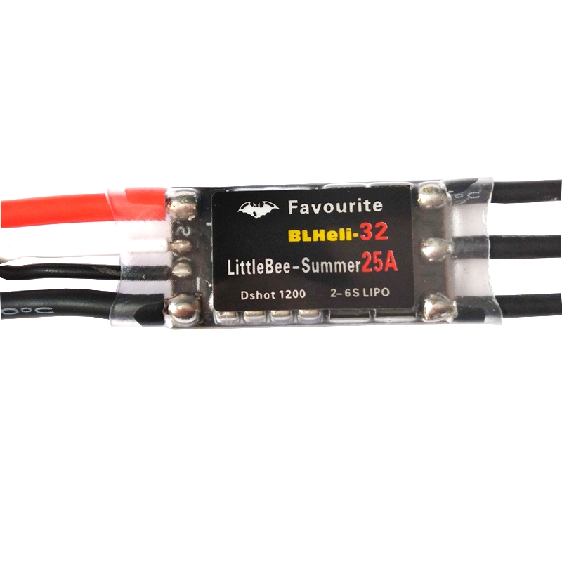 Favourite FVT LittleBee Summer 25A 25amp Blheli_32 2-6S ESC Dshot1200 Ready