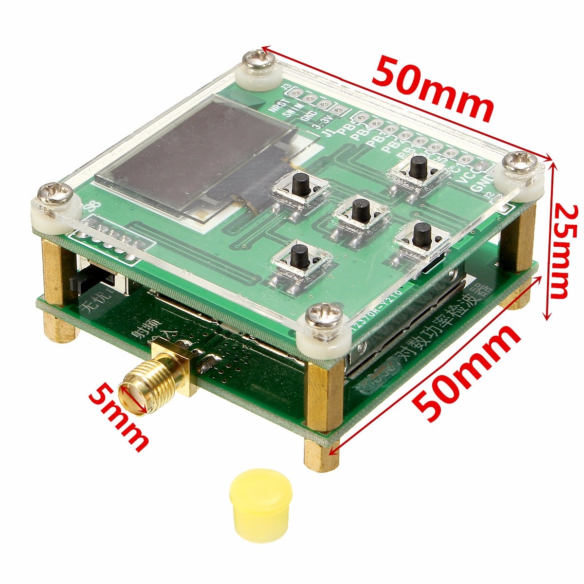 RF-Power3000 50Mhz-3000Mhz OLED RF Power Meter -45dBm~+5dBm 1nW-2W Adjustable Attenuation Value