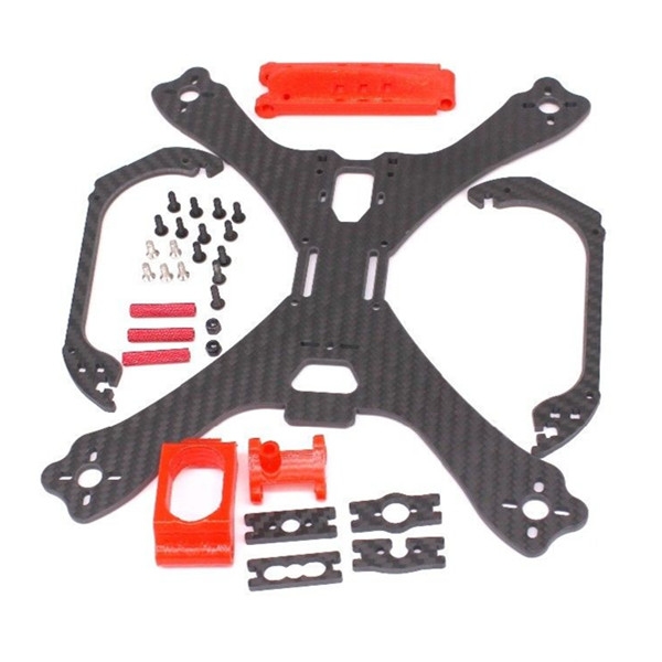 PUDA C240 240mm 3.5mm Arm 3K Carbon Fiber Stretch-X Racing Frame Kit with 3D Printing Camera Mount