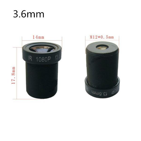 2.8mm/3.6mm/6mm/8mm M12 1080P IR Sensitive HD FPV Camera Lens